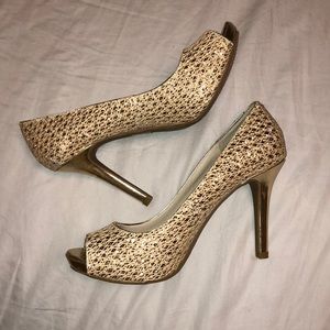 gold heels